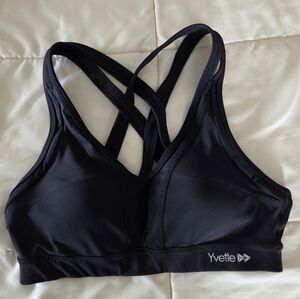 Yvette Power Cross-Back Padded Running Bra Large